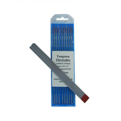 Electrod wolfram thoriu 1,6 mm - culoare rosu (10buc/cutie) 