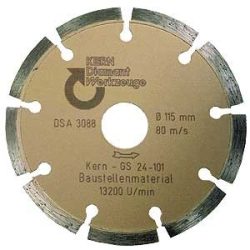   Disc diamantat sinterizat pentru beton, pavele din beton, beton usor armat, materiale similare 50 mm GS Premium Quality Kern